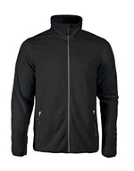 Printer Red Twohand Microfleece Jacket - Black