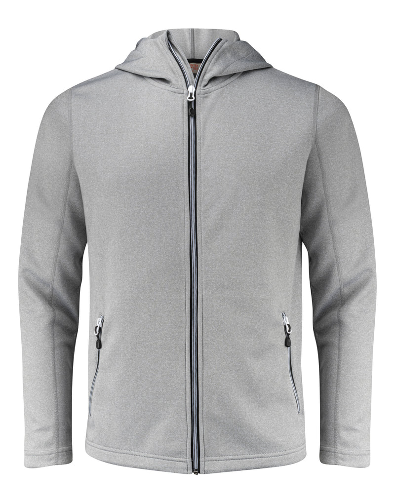 Printer Red Layback Full Zip Hoodie