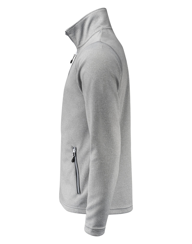 Printer Red Powerslide Jacket - Grey Melange