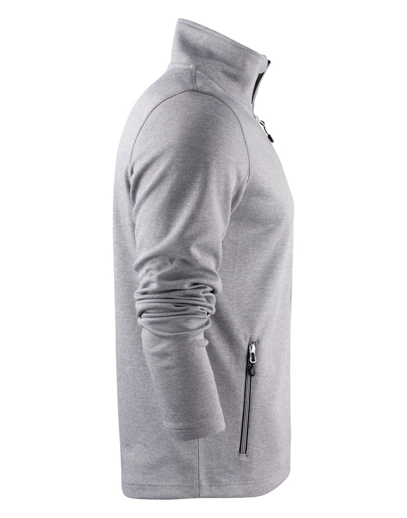 Printer Red Powerslide Jacket - Grey Melange