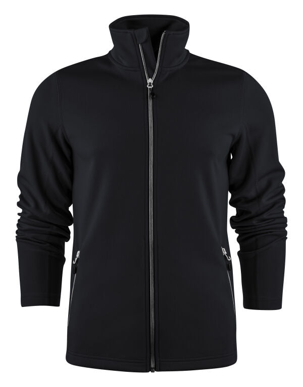 Printer Red Powerslide Jacket - Grey Melange