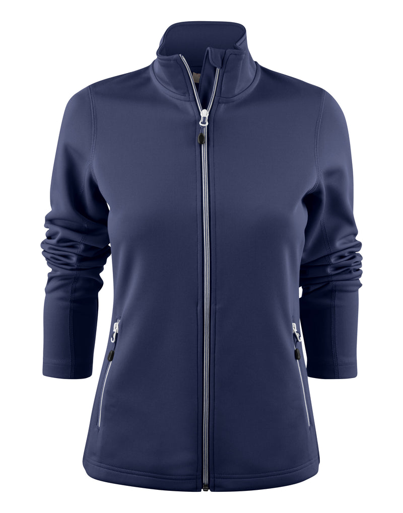 Printer Red Ladies Powerslide Jacket - Navy