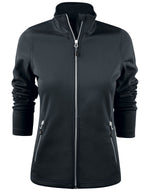 Printer Red Ladies Powerslide Jacket - Grey Melange