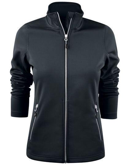 Printer Red Ladies Powerslide Jacket - Grey Melange
