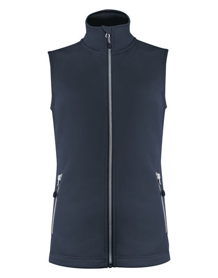Printer Red Ladies Powerslide Vest - Grey Melange