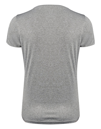 Printer Red Ladies Run Active T-Shirt - Grey Melange