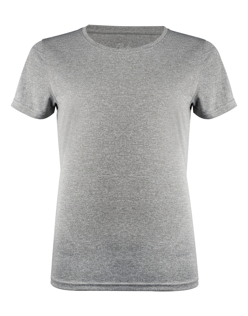 Printer Red Ladies Run Active T-Shirt - Grey Melange