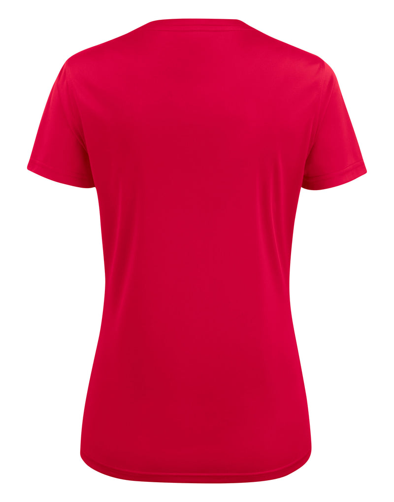 Printer Red Ladies Run Active T-Shirt - Red