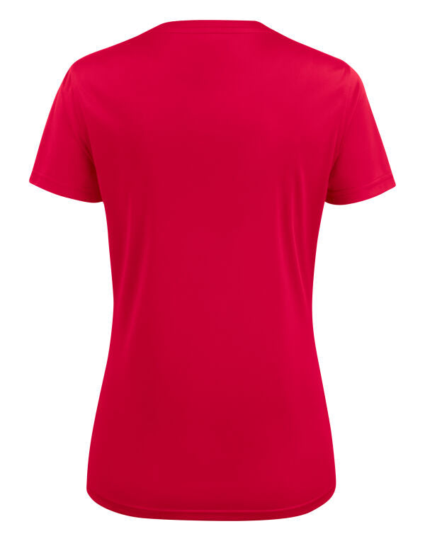 Printer Red Ladies Run Active T-Shirt