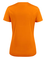 Printer Red Ladies Run Active T-Shirt - Bright Orange