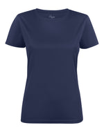 Printer Red Ladies Run Active T-Shirt - Navy