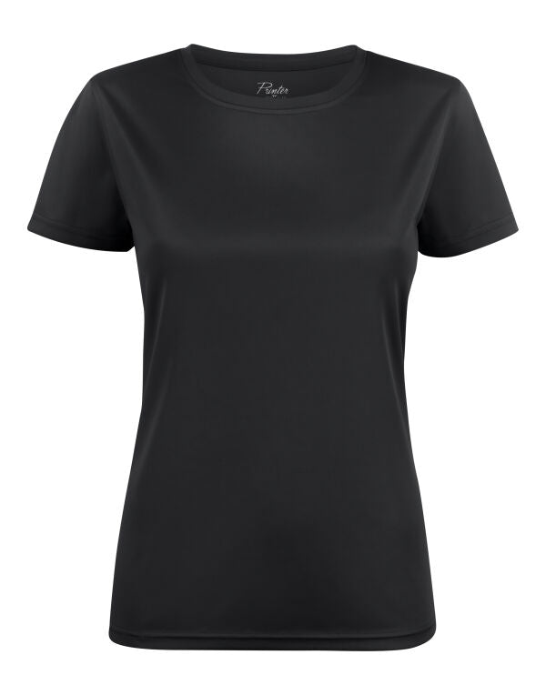 Printer Red Ladies Run Active T-Shirt