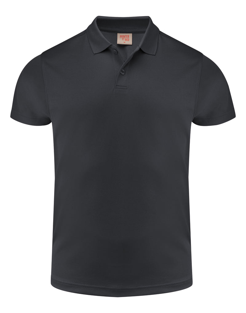 Printer Red Smash Polo Shirt - Black