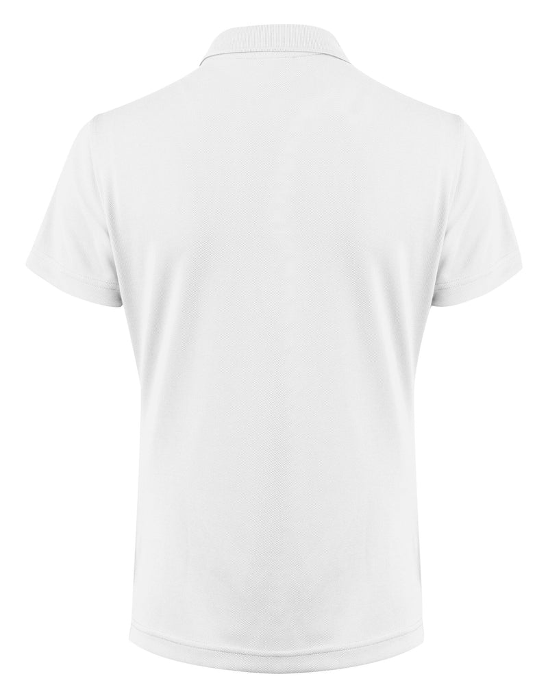 Printer Red Ladies Smash Polo Shirt - White