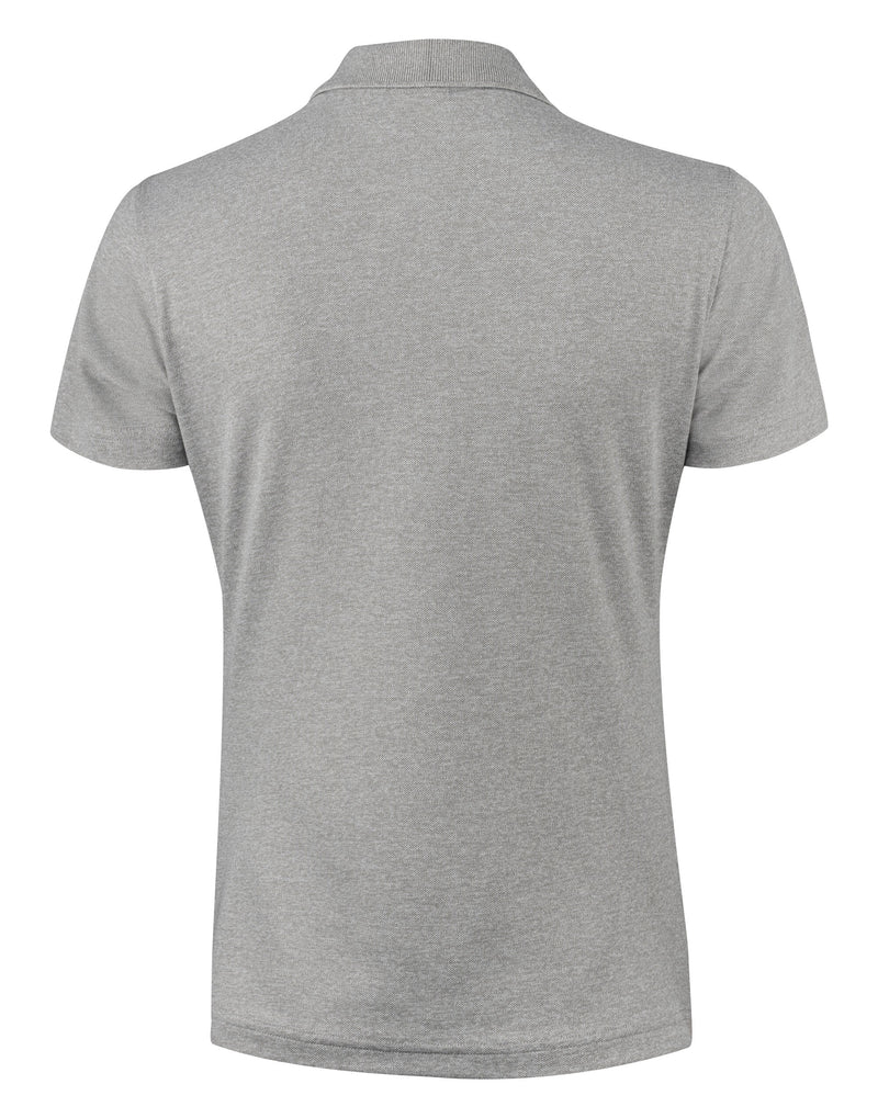 Printer Red Ladies Smash Polo Shirt - Grey Melange