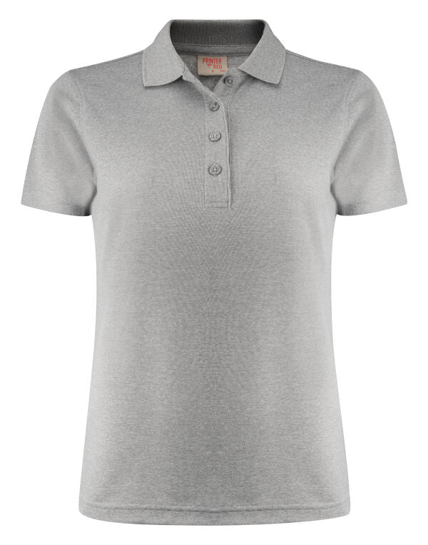 Printer Red Ladies Smash Polo Shirt