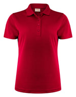 Printer Red Ladies Smash Polo Shirt