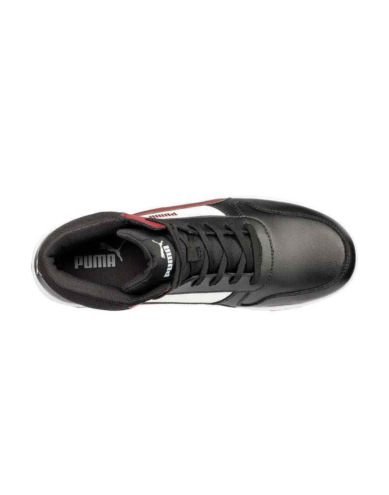 Puma Safety Frontcourt Mid S3L Esd - Black/White/Red