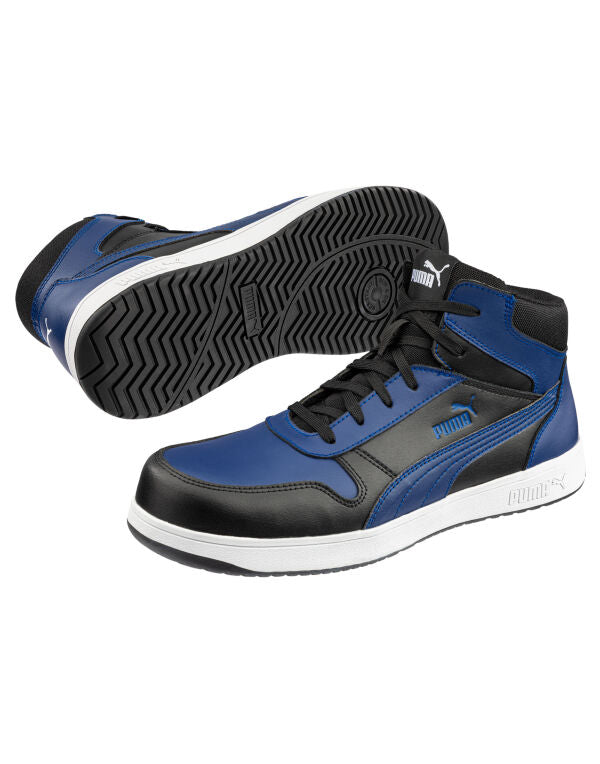 Puma Safety Frontcourt Blue/Black Mid S3L Esd - Blue/Black