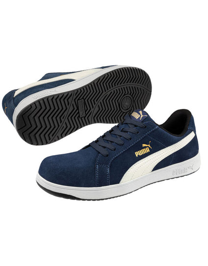 Puma Safety Iconic Suede Navy Low S1Pl Esd - Navy