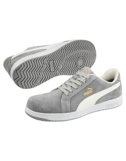 Puma Safety Iconic Suede Grey Low S1Pl Esd - Grey