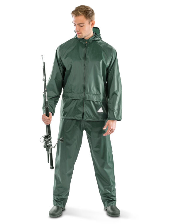Result Waterproof Jacket & Trouser Set - Black