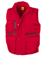 Work-Guard by Result Lance Ripstop Bodywarmer - Red