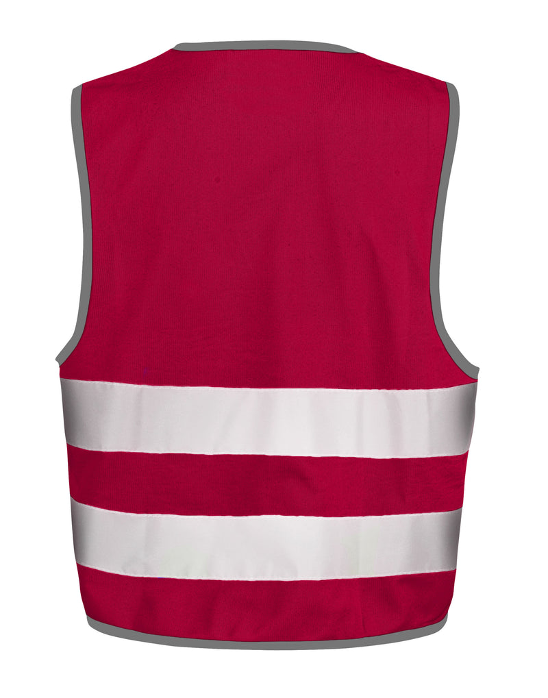 Result Safeguard Junior Enhanced Visibility Vest - Burgundy