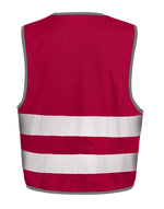 Result Safeguard Junior Enhanced Visibility Vest - Burgundy