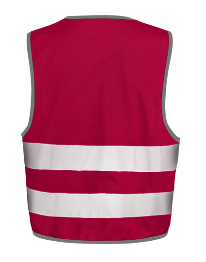 Result Safeguard Junior Enhanced Visibility Vest - Burgundy