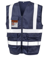 Work-Guard by Result Heavy Duty Polycotton Security Vest - Navy