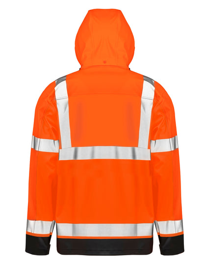Result Recycled Heavy Duty Prism Pu Safe & Dry Jacket With Recycled Backing - Fluorescent Orange/Black
