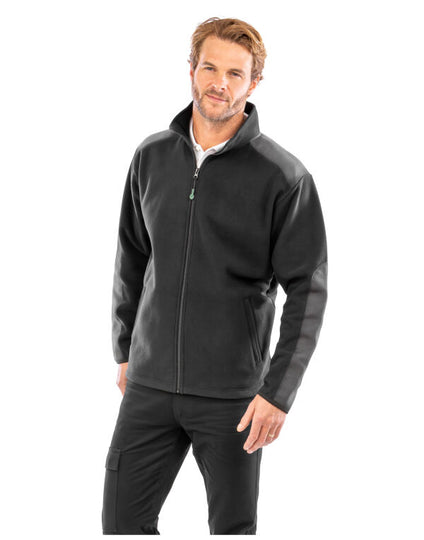 Work-Guard by Result Recycled Heavy Duty Microfleece - Black