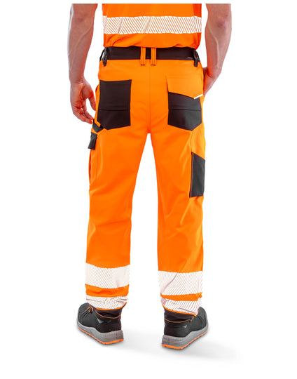 Result Safeguard Recycled Dynamic Stretch Safety Trouser - Fluoresent Orange