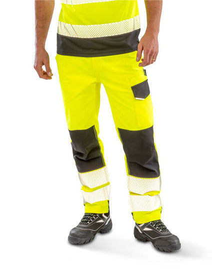 Result Safeguard Recycled Dynamic Stretch Safety Trouser - Fluoresent Orange