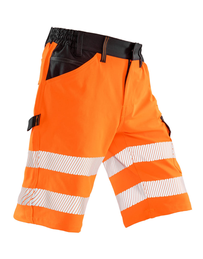 Result Safeguard Recycled Dynamic Stretch Safety Shorts - Fluoresent Orange