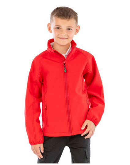 Result Recycled Recycled 2-Layer Printable Junior & Youth Softshell Jacket - Black
