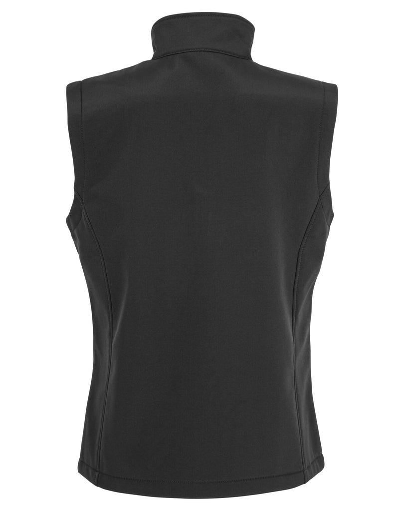 Result Recycled Ladies' Recycled 2-Layer Printable Softshell Bodywarmer - Black