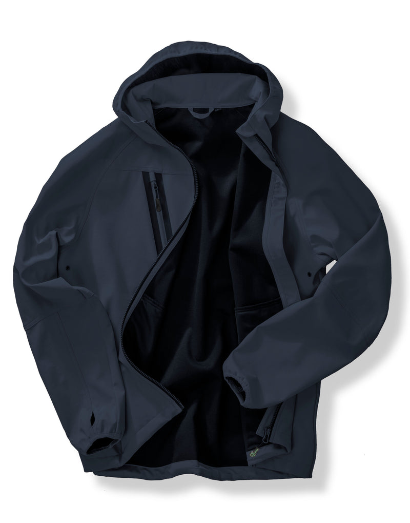 Result Recycled 3-Layer Recycled Printable Casual Hooded Softshell - Navy/Navy