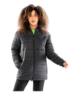 Result Recycled Recycled Hooded Padded Parka - Black