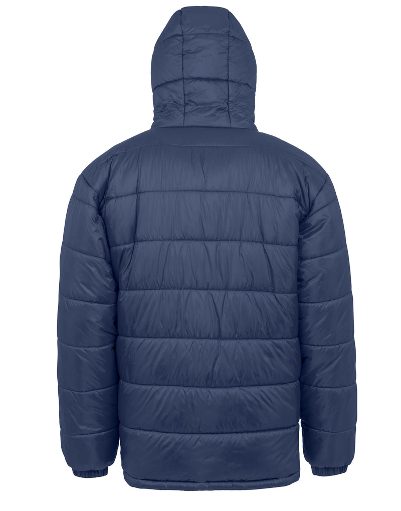 Result Recycled Recycled Hooded Padded Parka - Navy