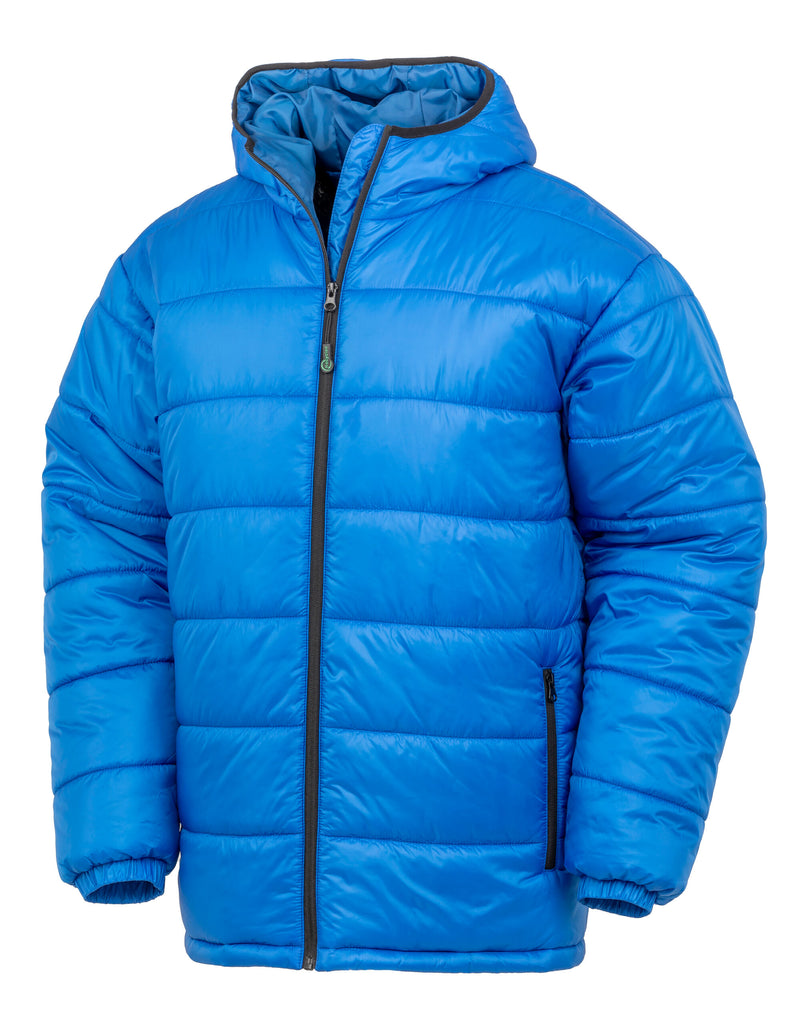 Result Recycled Recycled Hooded Padded Parka - Royal Blue