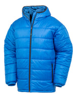 Result Recycled Recycled Hooded Padded Parka - Royal Blue