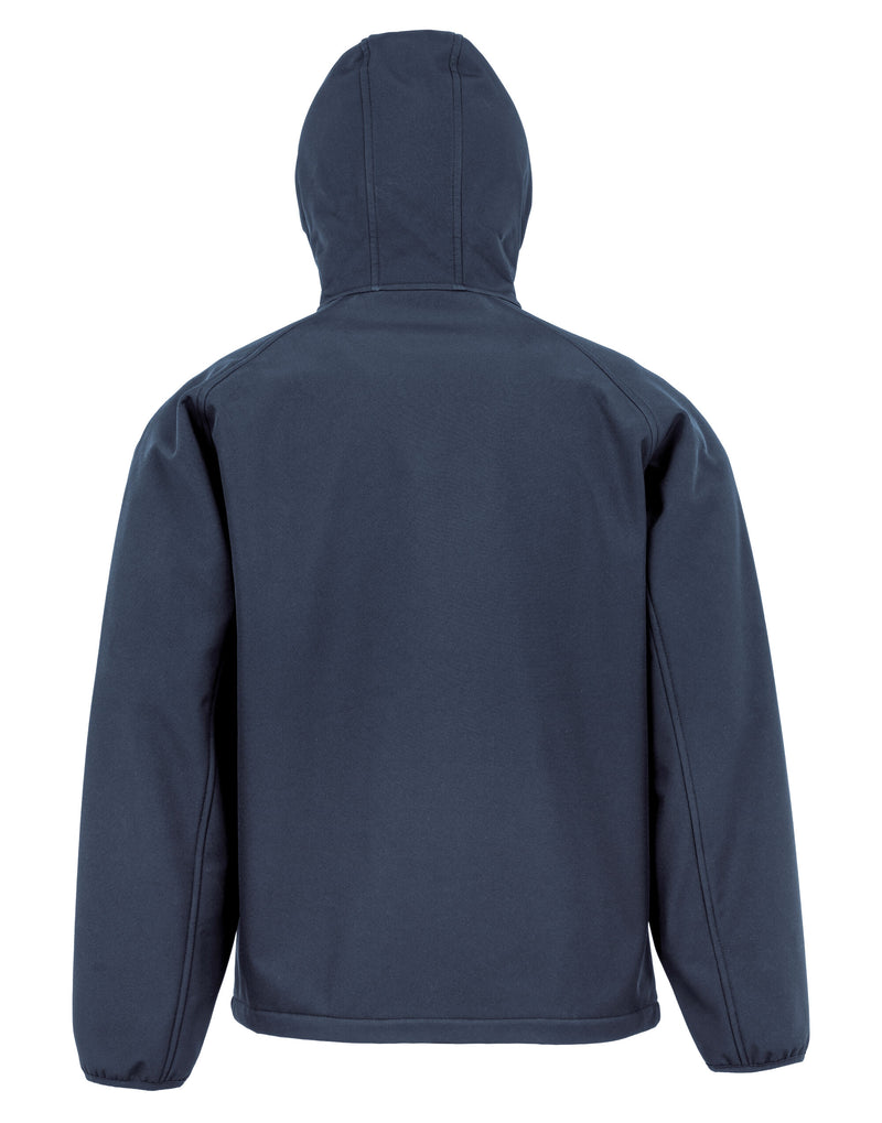Result Recycled Recycled 3-Layer Printable Hood Softshell - Navy