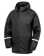 Result Recycled Prism Pu Waterproof Jacket With Reflective Bands And Recycled Backing