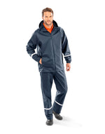 Result Recycled Prism Pu Waterproof Jacket With Reflective Bands And Recycled Backing - thumbnail 2