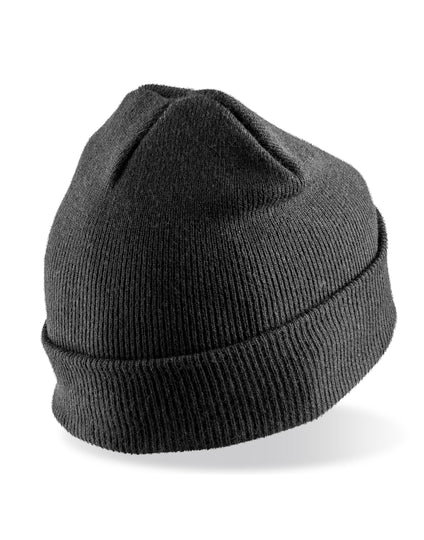 Result Recycled Recycled Thinsulate Printers Beanie - Black