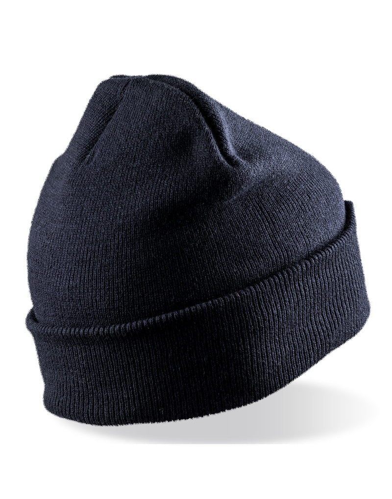 Result Recycled Recycled Thinsulate Printers Beanie - Navy