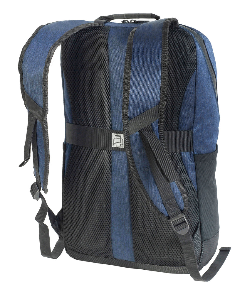 Shugon Jerusalem Laptop Bag - Indigo Blue/ Black
