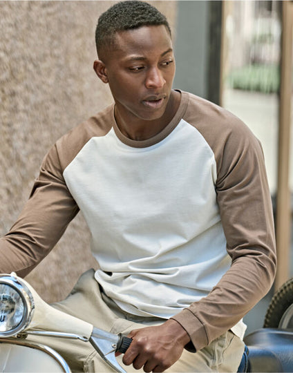 Tee Jays Unlabeled Baseball Tee - Cement/Clay